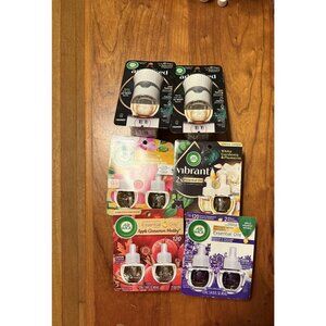 Air Wick Essential Oils Plug-In Refills & Advanced Warmers Bundle - 5 Fragrance